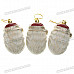 Festive Christmas Decoration - Cute Santa Head Figure Straps (3-Piece Set/6-Set)