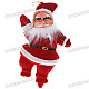 Festive Christmas Decoration - 8" Santa Claus Strap Ornaments (5-Pack)