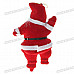 Festive Christmas Decoration - 8" Santa Claus Strap Ornaments (5-Pack)