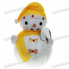 Festive Christmas Snowman Figure Toy Doll - Yellow + White