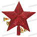 Festive Christmas Decoration - Shining Pentagram Figure Ornaments for Christmas Tree (5-Pack)