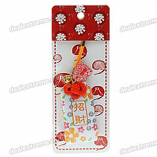 Chinese Buddhist Blessing Lucky Fook Bag with Bell Strap (Style/Color Assorted)