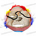 Funny Soft Rubber Clown Style Mask (Hair Color Assorted)