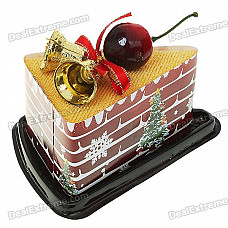 Creative Cake Shaped Towel Christmas Ornaments - Color Assorted