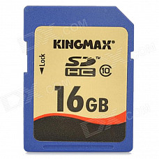 Genuine KINGMAX SDHC Memory Card - 16GB (Class 10)