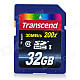 Genuine Transcend SDHC Memory Card - 32GB (Class 10)