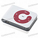 USB Rechargeable Mini Screen-Free Clip MP3 Player - White (2GB)