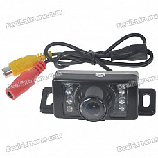 E350 Vehicle Rear Sight Waterproof Video Camera with 7-LED Night Vision (DC 12V/NTSC)