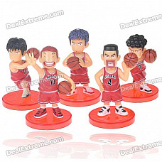 Slam Dunk Figures Set with Display Base (5-Piece Set/Assorted)