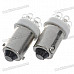 BA9S 0.25W 7-LED 6500K 30-Lumen White Light Bulbs for Car (DC 12V/Pair)