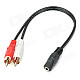 3.5mm Audio Jack (Female) to RCA Audio Converter (30cm)