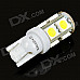 T10 2W 6500K 126-Lumen 9-SMD LED Car White Light Bulbs (Pair/DC 12V)