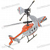 Rechargeable Wireless 3-CH Control Mini IR Helicopter with Gyroscope - Silver + Orange