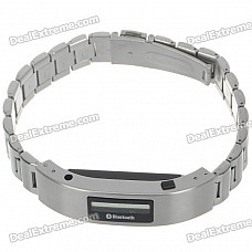 Bluetooth V1.2 2.4GHZ Incoming Call Vibrate Alert Bracelet - Silver (60-Hour Standby)
