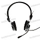 On-Ear Closed Back Stereo Headphones with Microphone & Volume Control (3.5mm Jack)