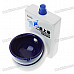 Ceramic Toilet Style Ashtray - White + Blue