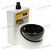 Ceramic Toilet Style Ashtray - White + Black