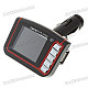1.8" LCD Car MP3/MP4 Player FM Transmitter with Remote Controller - Red (SD/MMC/Mini USB)