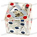 Creative Dice Shaped Electronic Butane Lighter with Flashing Light & Bottle Opener (3*AG3)