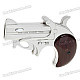 2-in-1 Pistol Shaped Butane Lighter with Retractable Knife