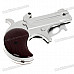 2-in-1 Pistol Shaped Butane Lighter with Retractable Knife