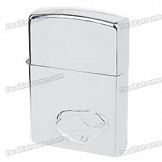 Stylish 3D Car Pattern Fuel Lighter - Silver