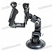 Plastic Car Holder Mount with Suction Cup for Vacuum Cup/Bottle & More - Black