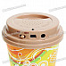 Coffee Cup Style Portable USB Rechargeable Music Speaker for MP3/Cell Phone/PC (Style Assorted)