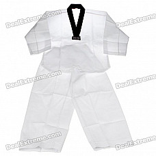 Set of 2 Karate Uniforms Costume Tops + Trouser (Suitable for Height 143~152cm)