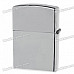 3D Skull & Sword Pattern Fuel Lighter - Silver