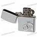 3D Motorbike Pattern Fuel Lighter - Silver