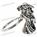 Vintage Alloy Skeleton Man Skull Style Keychains (2-Pack)