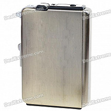 2-in-1 Cigarette Case with Butane Jet Torch Lighter (Holds 8 Cigarettes)