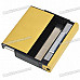 2-in-1 Cigarette Case with Butane Jet Torch Lighter - Yellow (Holds 8 Cigarettes)