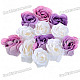 Unique Roses Soaps with Gift Box (12-Piece Set/Color Assorted)