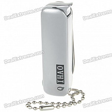 4-in-1 Flame Butane Lighter with Knife + Scissors + Bottle Opener