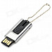 OURSPOP Compact Stainless Steel Push-Pull Style USB 2.0 Flash/Jump Drive (4GB)