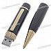 Compact Pen Shaped USB DVB-T Digital TV Tuner with Flash Drive for PC/Laptop - Black (2GB)