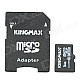 Genuine KingMax Micro SD/SDHC Card with SD Card Adapter (16GB/Class 10)