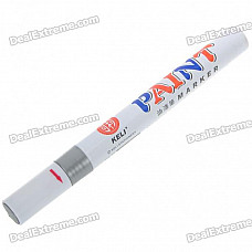 Decoration Oil Base Medium Point Paint Marker for Car Tires - Silver