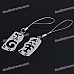 Unique Valentines' Zinc Alloy Keychains - Cat & Fishbone Set