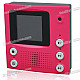1.5" TFT LCD Video Memo Message Recorder with Magnet - Rose Red (2*AAA)