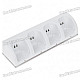 Four Port USB Charging Station with 4*2800mAh Rechargeable Batteries for Wii Remote