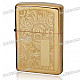 Genuine Zippo Metal Fuel Fluid Lighter - Golden