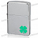 Genuine Zippo Lucky Leaf Clover Pattern Fuel Fluid Lighter