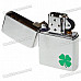 Genuine Zippo Lucky Leaf Clover Pattern Fuel Fluid Lighter