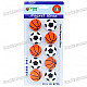 Soccer/Basket Ball Magnetic Button Fridge/Blackboard Magnets (10-Piece Pack)