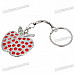 Stylish Apple Style USB 2.0 Flash/Jump Drive with Keychain - Silver + Red (4GB)