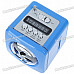 Stylish Portable MP3 Music Speaker with FM Radio/SD Slot/USB Host/Multi-Color LED - Blue