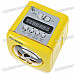 Stylish Portable MP3 Music Speaker with FM Radio/SD Slot/USB Host/Multi-Color LED - Yellow